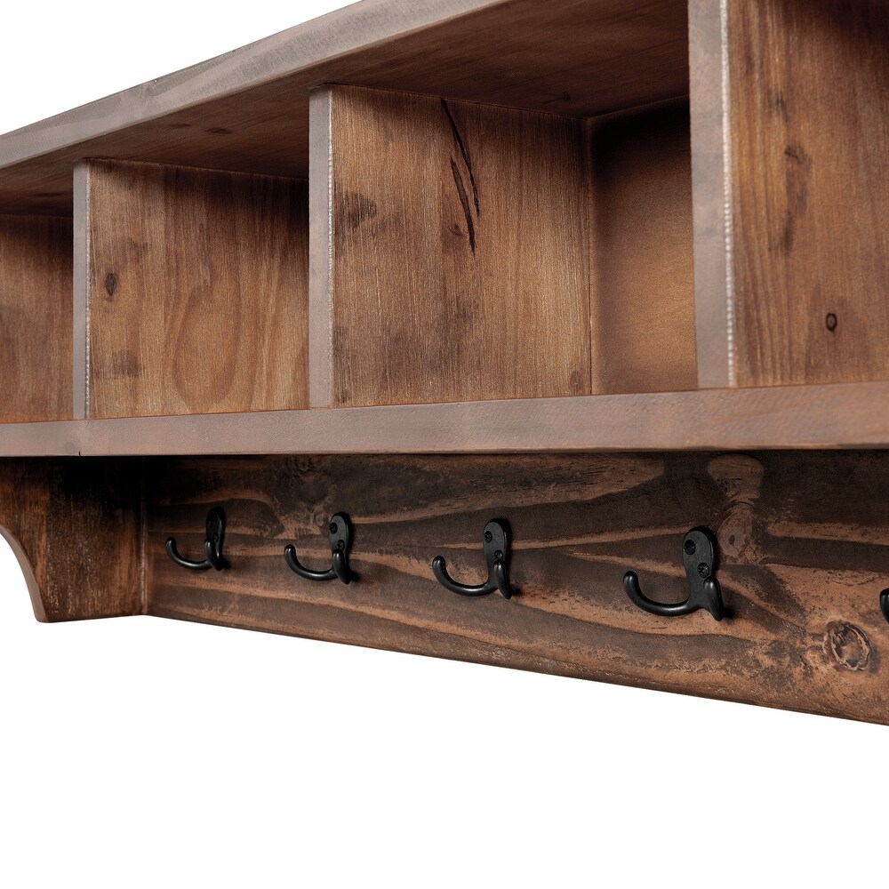 Carbon Loft Lawrence Entryway Coat Hook with Storage Cubbies