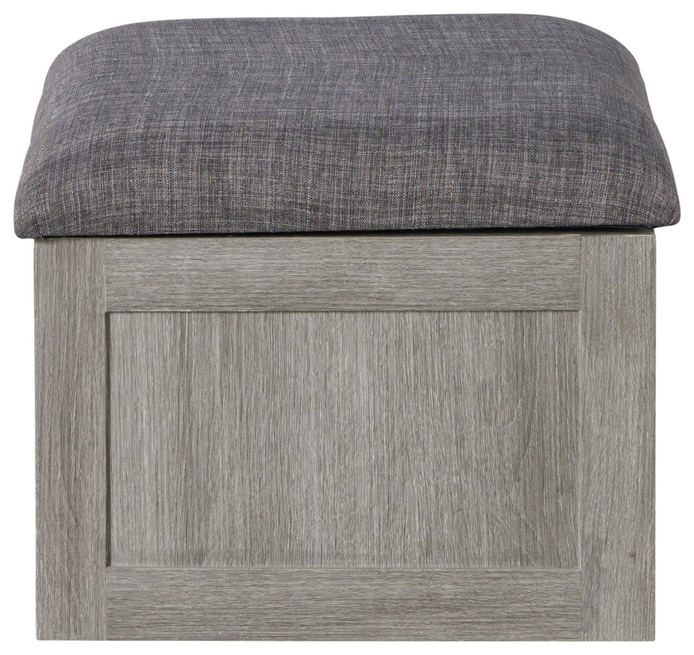 Picket House Dawson Coffee Table With 4 Storage Stools  Gray   Transitional   Coffee Tables   by Picket House  Houzz