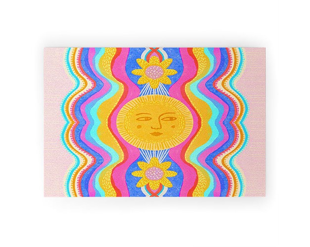 Sewzinski Solar Power Looped Vinyl Welcome Mat Society6