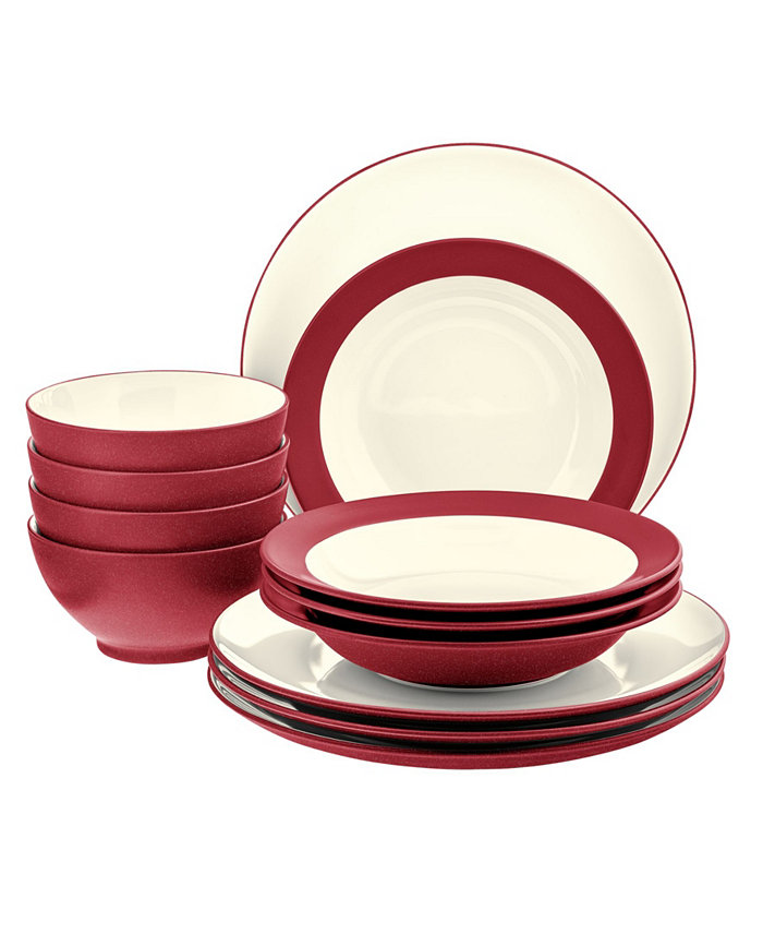 Noritake Colorwave Coupe 12-Piece Dinnerware Set Service for 4