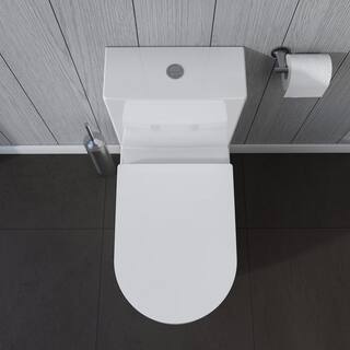 Duravit ME by Starck 1-piece 0.92 GPF Dual Flush Elongated Toilet in. White (Seat Not Included ) 2173010001