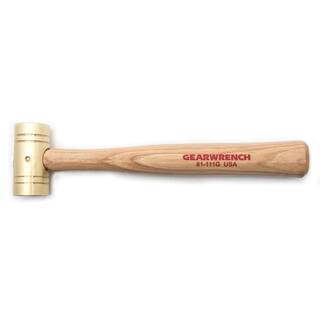 GEARWRENCH 1 lb. Brass Hammer with Hickory Handle 81-111G