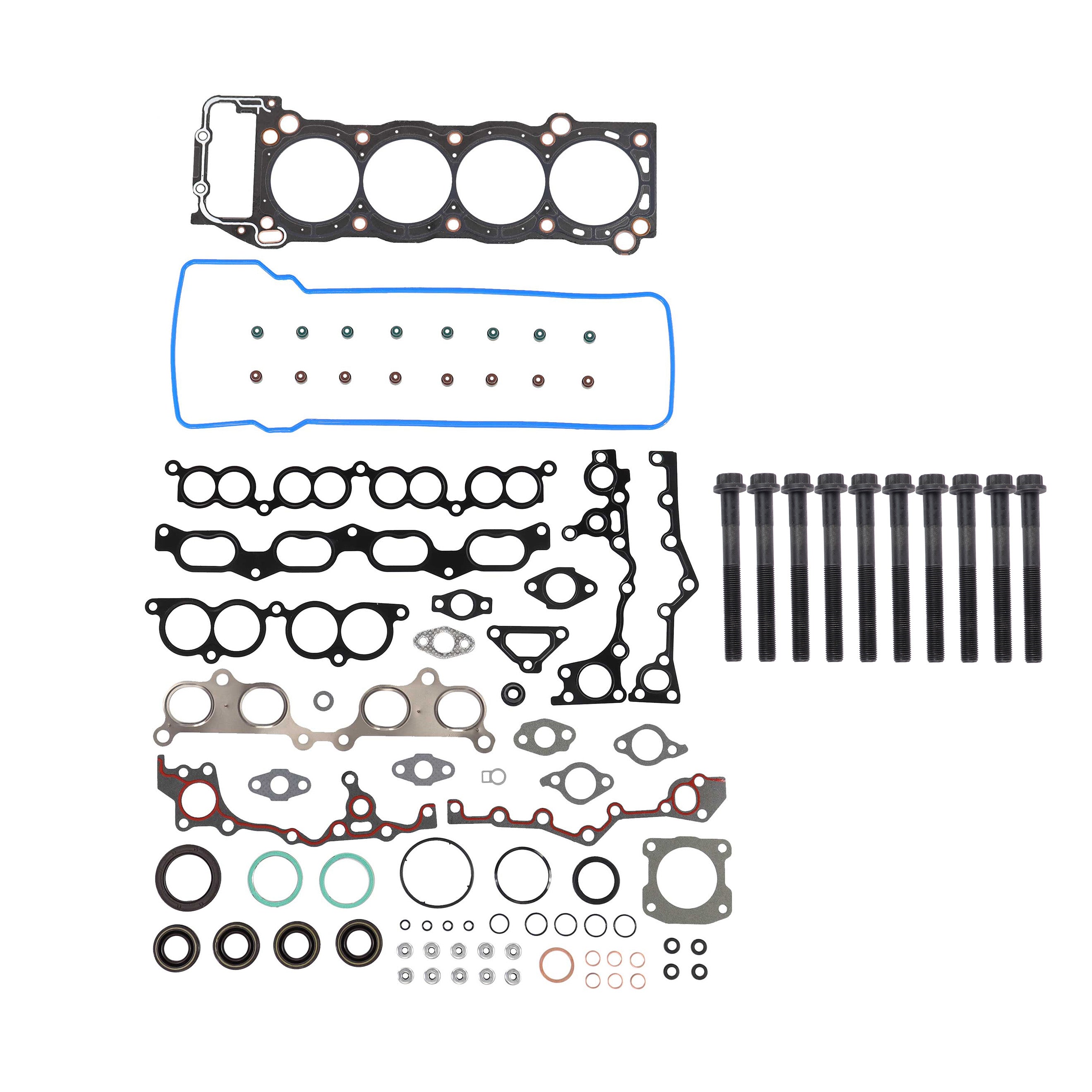 DNJ HGB939 Cylinder Head Set with Head Bolt Kit For 1994-2004 for Toyota T100 2.7L 2694cc L4 DOHC