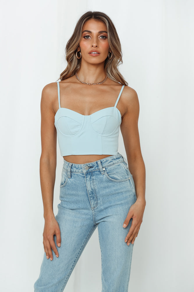 HELLO MOLLY Coming For Ya Crop Top Mint