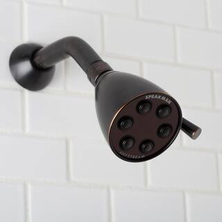 Speakman 3-Spray 2.8 in. Single Wall Mount Fixed Adjustable Shower Head in Oil Rubbed Bronze S-2252-ORB