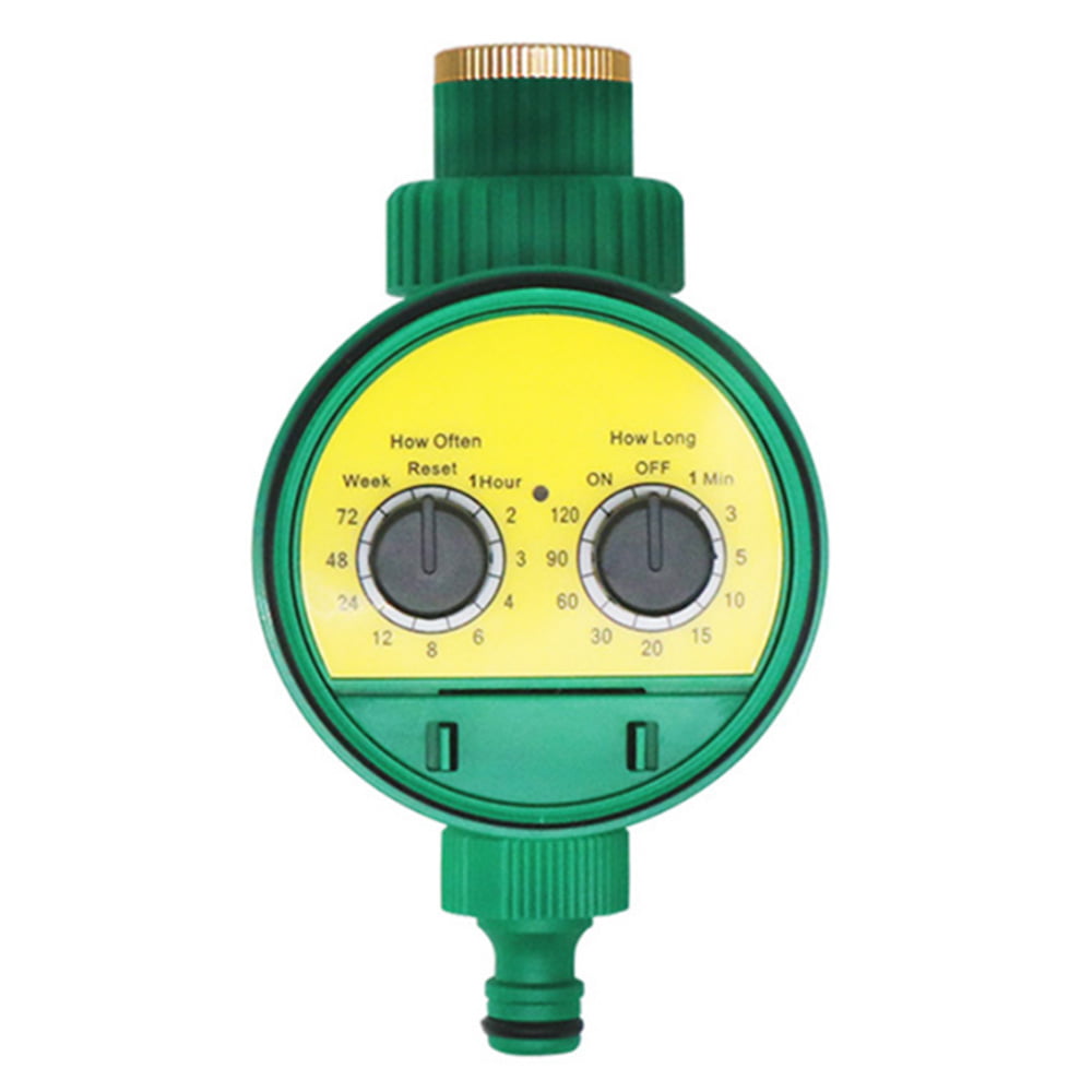 Anself Analog Two Dial Water Timer Valve Automatic Electronic Garden Watering Tap Irrigation Controller