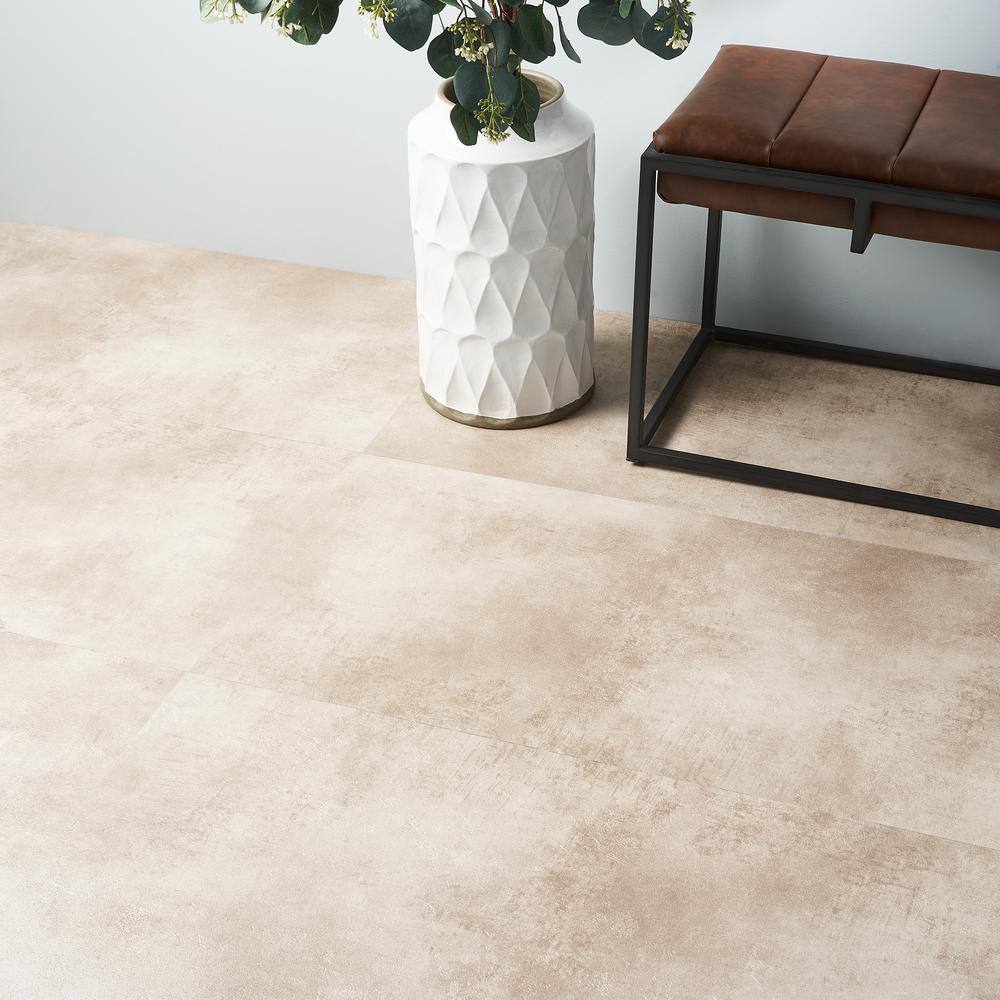 Ivy Hill Tile Duren Concreto Beige 28MIL x 18 in. x 36 in. Glue Down Luxury Vinyl Tile Flooring (1728 Sq. Ft.Pallet) EXT3RD108834