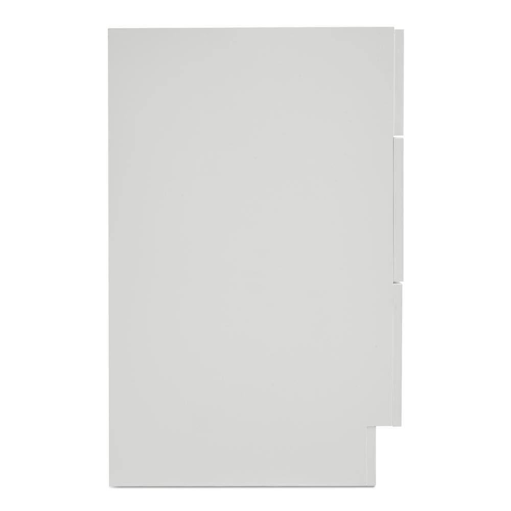 ARIEL Hamlet 54 in. W x 21.5 in. D x 33.5 in. H Bath Vanity Cabinet Only in White F055S-BC-WHT