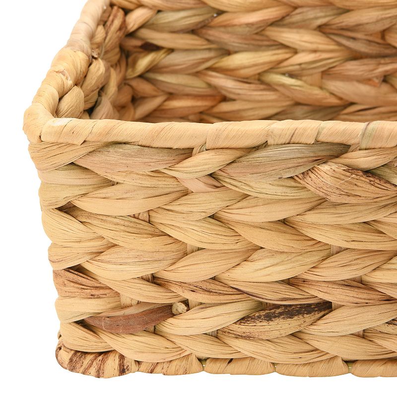 Household Essentials Hyacinth Rectangular Storage Basket