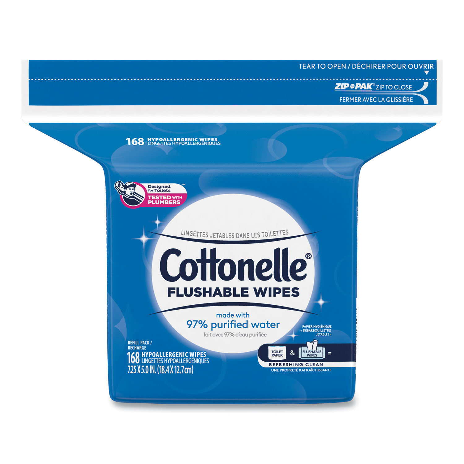 Fresh Care Flushable Cleansing Cloths by Cottonelleandreg; KCC10358CT