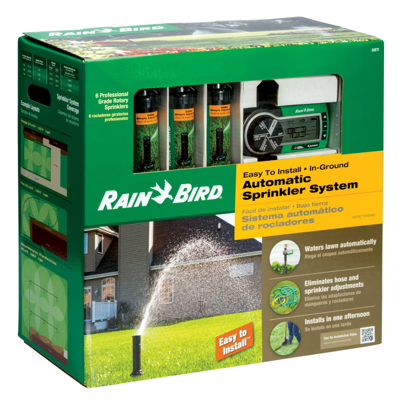 Rain Bird 32ETI Underground Irrigation Automatic Sprinkler System Kit