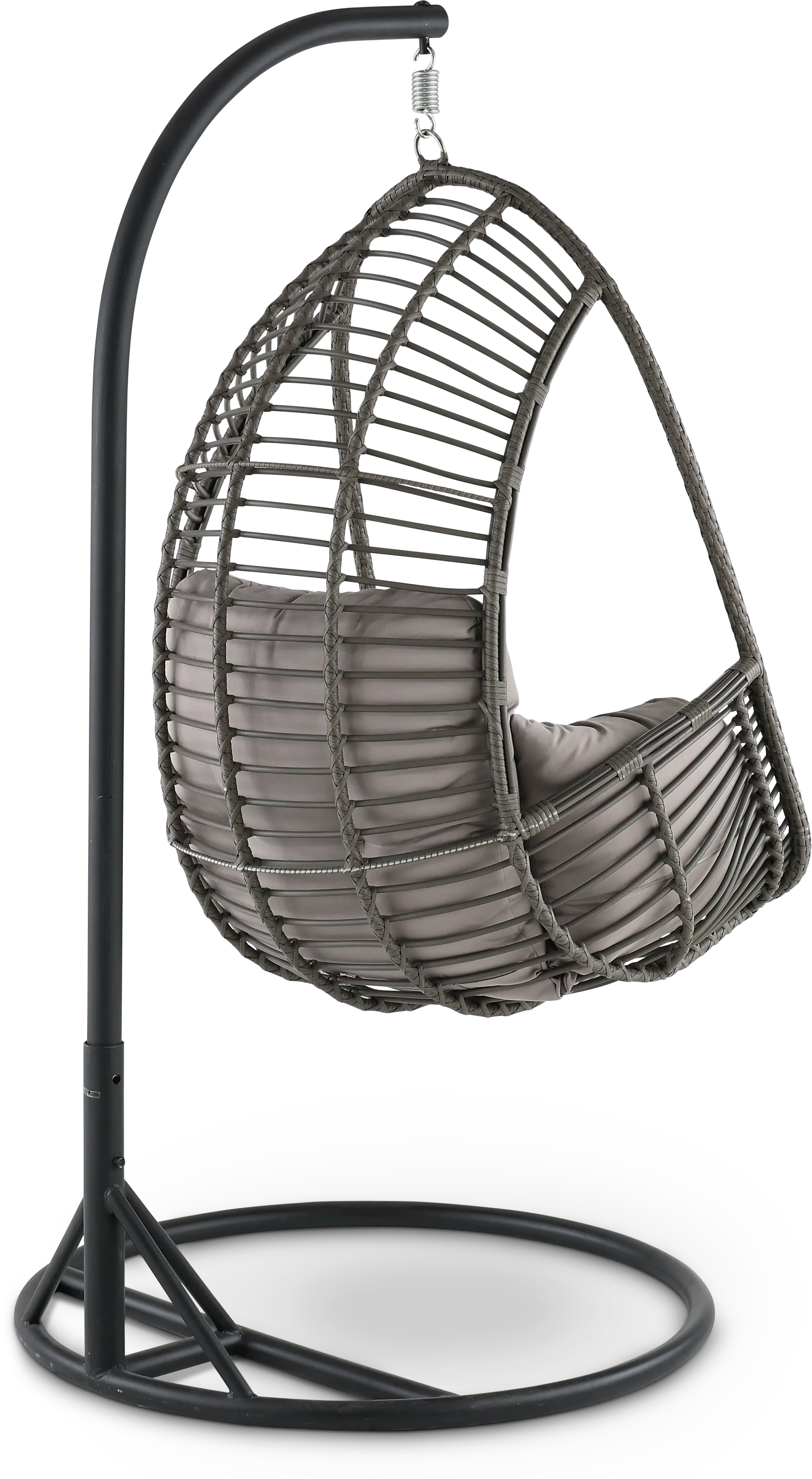 Metal Wicker Outdoor Hanging Chair with Cushion