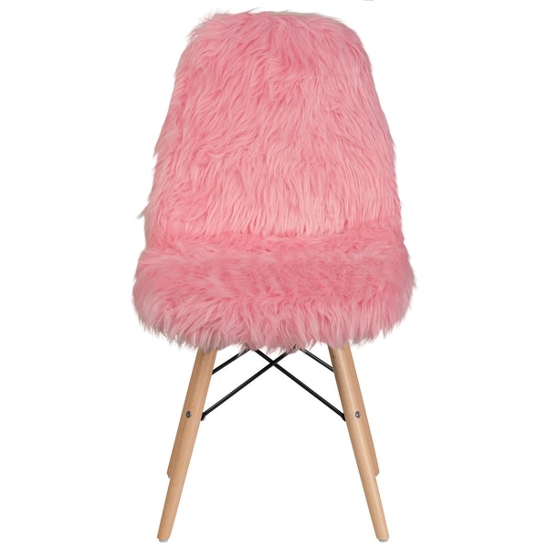 4Pk Shaggy Dog Accent Chair - Dorm Chair