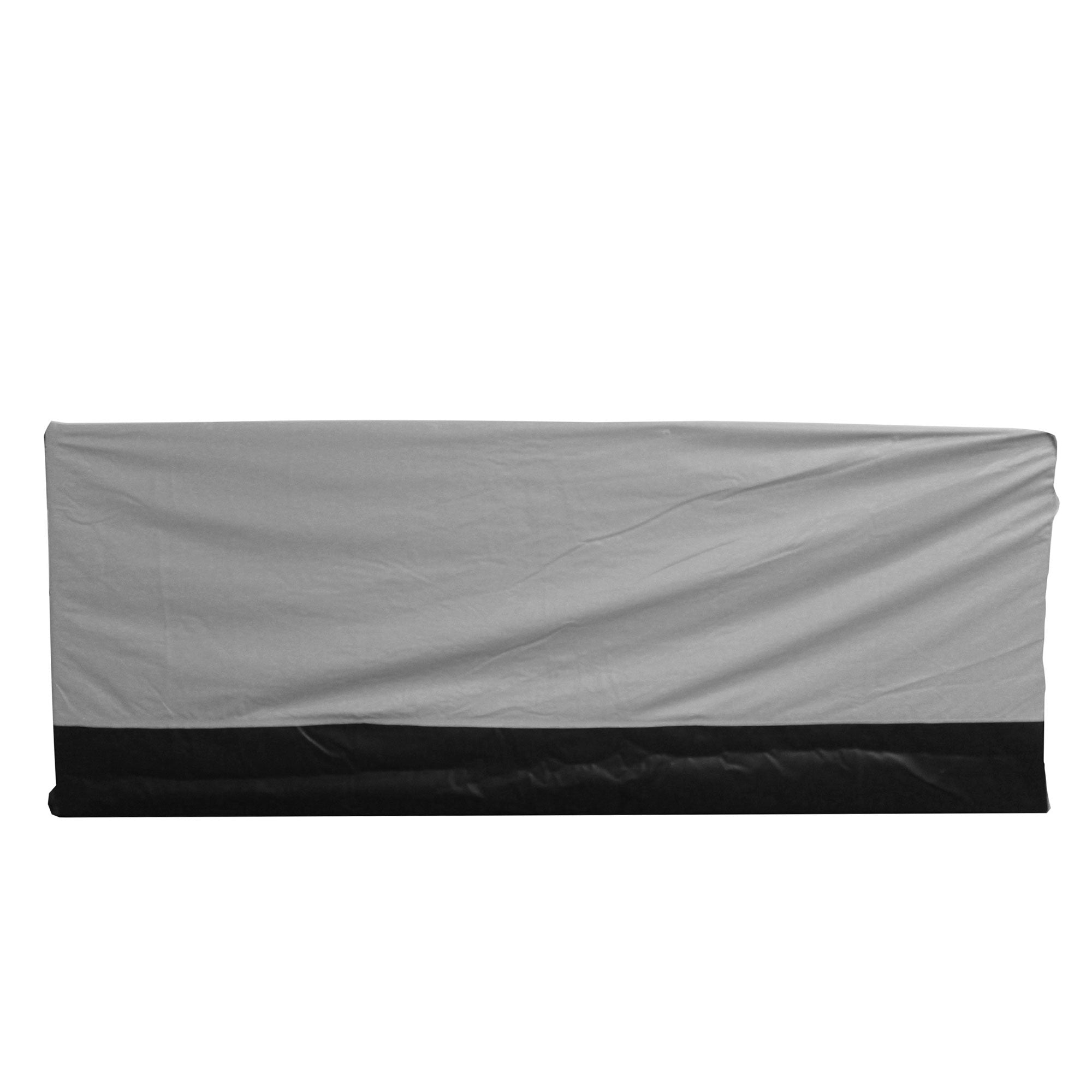 Domain Shelters 176 Gallon 6 x 2 Foot Outdoor Patio Storage Deck Box, Gray/Black