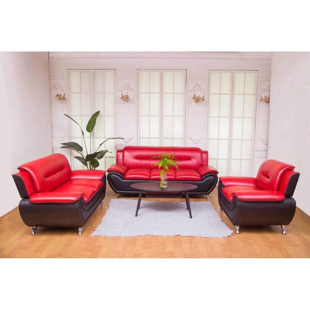 Greatime leatherette sofa and Love seat 2 piece Sets