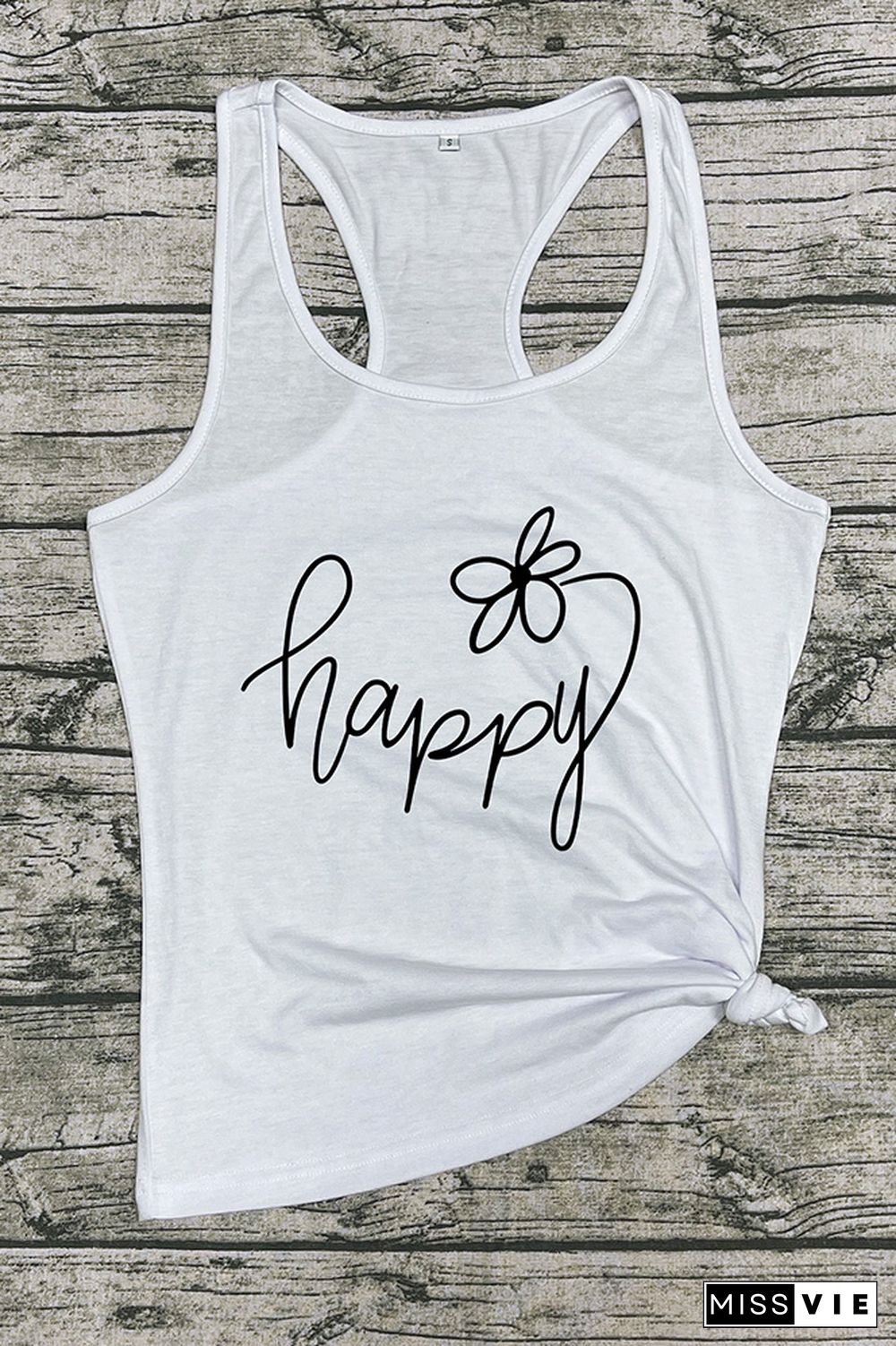 Happy Flower Sleeveless Tank Top