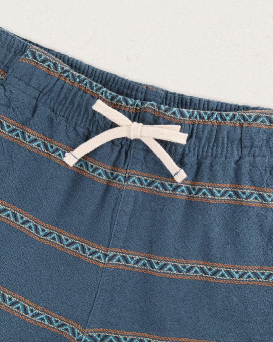 Drifter Organic Cotton Jacquard Shorts - Mediterranean Geo Stripe