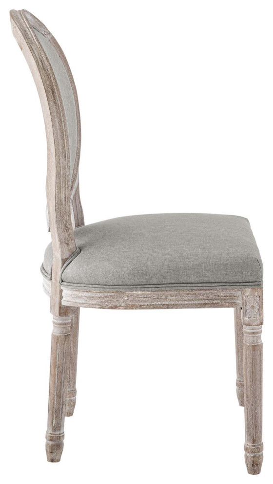 Emanate Dining Side Chair Upholstered Fabric Set of 4 EEI 3468 BEI   French Country   Dining Chairs   by Kolibri Decor  Houzz