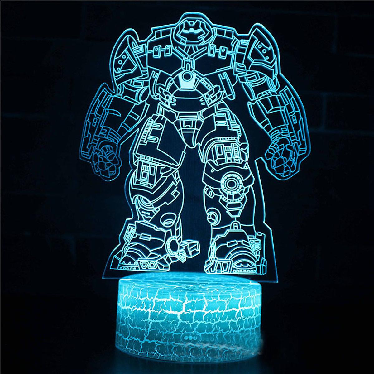 Red Hulk Illusion Lamp 3d Night Light With 16 Color Change Remote Control，room Dcor