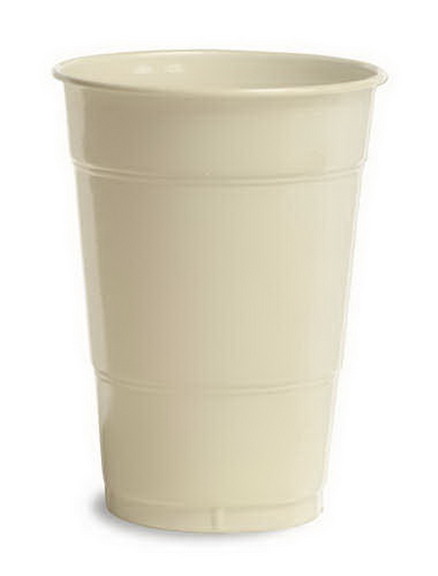 Creative Converting 28161081 Ivory Plastic Cups  1...