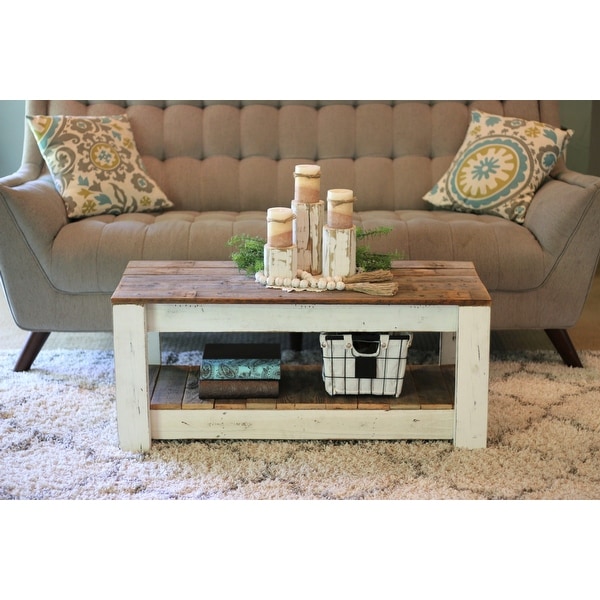 Combo Coffee Table with Shelf