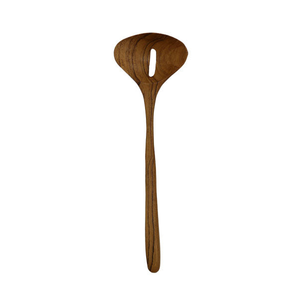 Wooden ladle with hole