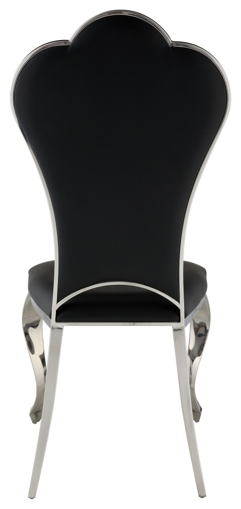 ACME Cyrene Side Chair  Set of 2  Black   Traditional   Dining Chairs   by Acme Furniture  Houzz