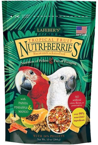 Lafeber Tropical Fruit Nutri-Berries Macaw and Cockatoo Food