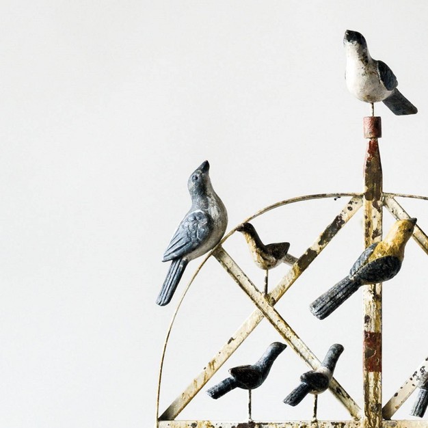 Decorative Figurine Birds On Wire Storied Home