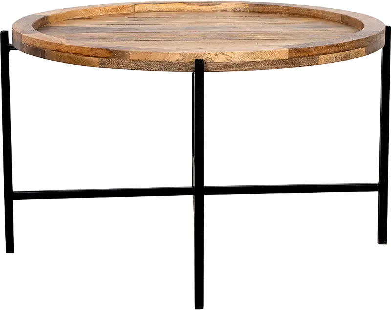 Camden Natural and Black Coffee Table