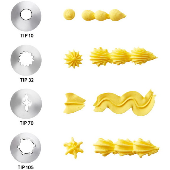 Wilton 418 4567 Cake Decorating Tip Set for Border...