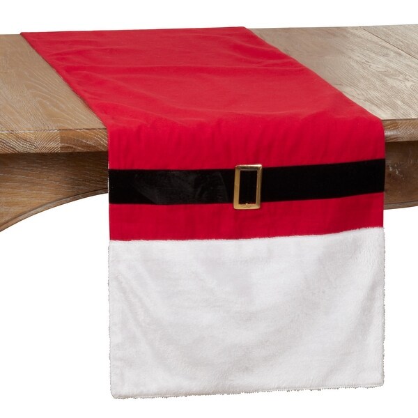 Christmas Table Runner With Santa Belt Design