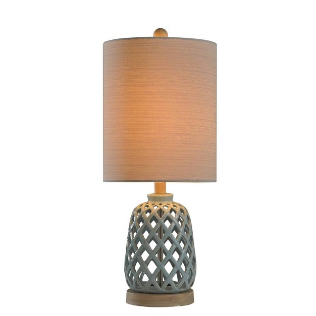 Ceramic Table Lamp Blue Stylecraft