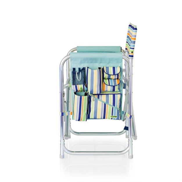 Picnic Time Stripes Sports Chair St Tropez Collection