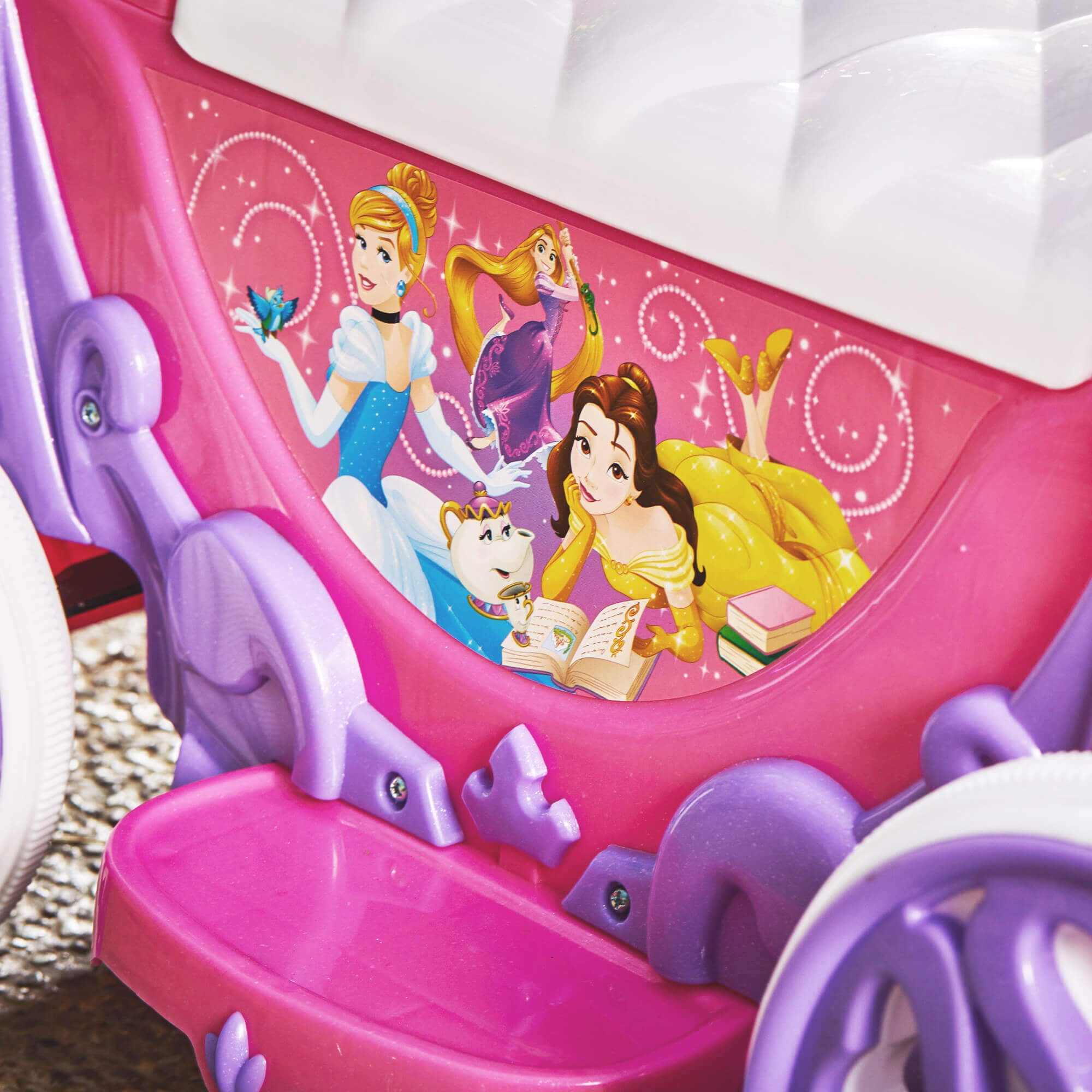 Disney Princess Girls’ 6V Battery-Powered Ride-On Quad Toy by Huffy