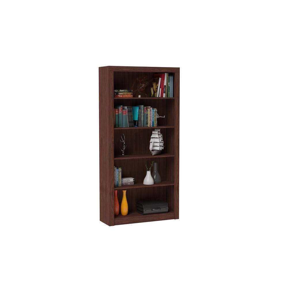 Manhattan Comfort Olinda Tobacco Open Bookcase 27AMC164