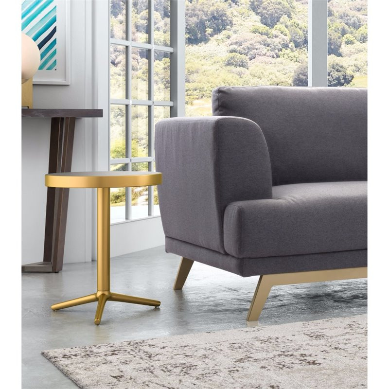 Zuo Derby Accent Table in Brass   Contemporary   Side Tables And End Tables   by Buildcom  Houzz