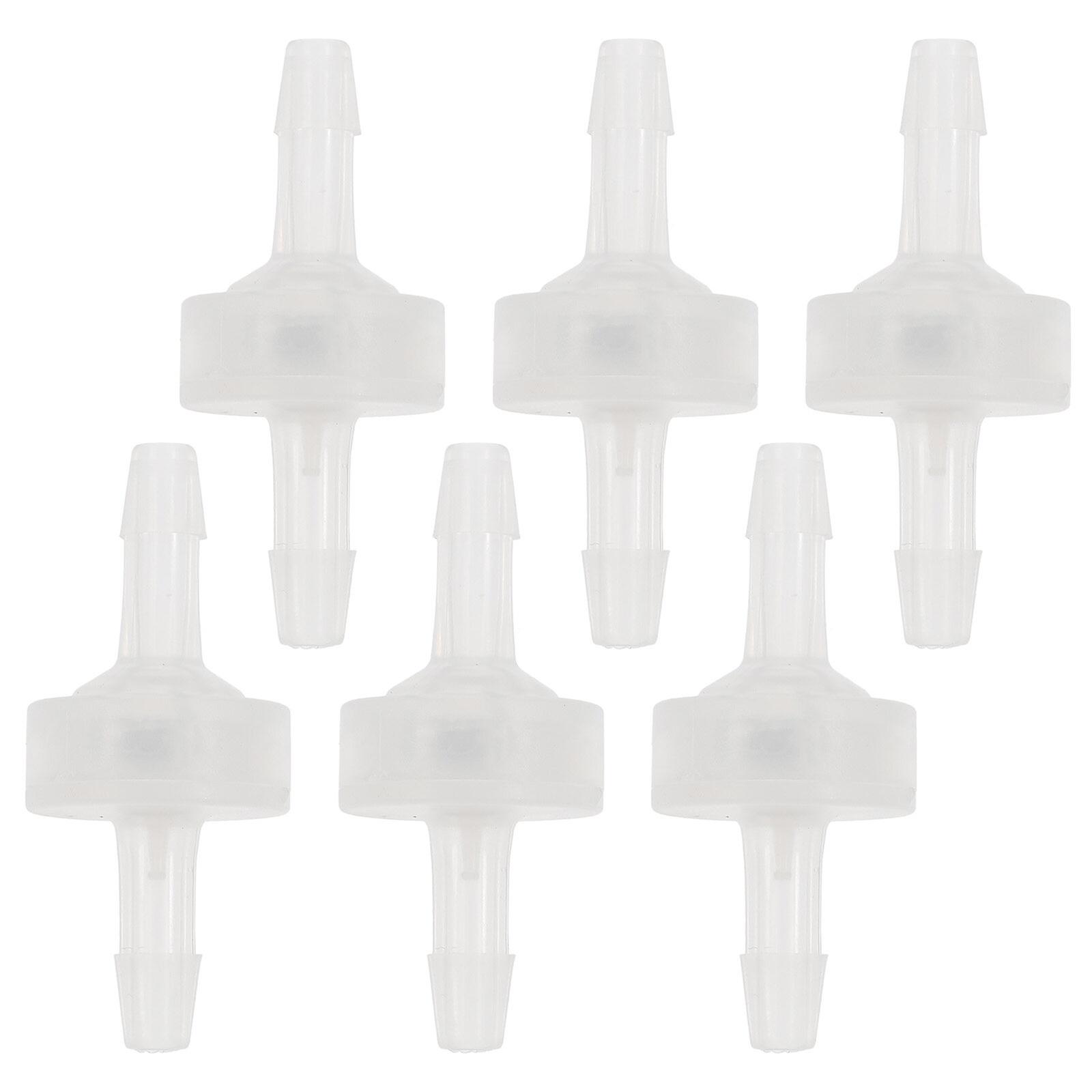 6pcs Check Valve One Way Plastic Valve Aquarium Check Valve For Water Air