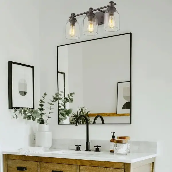 3-light Bathroom Vanity Light, Bathroom Over Sink Lighting - 21.3 x 9.2 x 7 inches