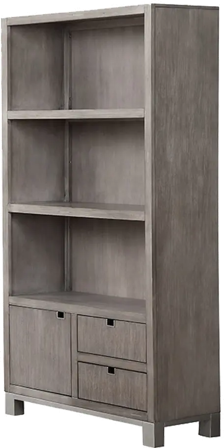 Pacific Heights Washed Gray Home Office Bookcase