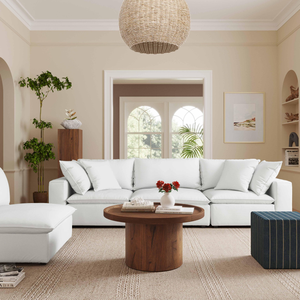 Cali Pearl Modular 4 Piece Sectional   Transitional   Sectional Sofas   by First of a Kind USA Inc  Houzz