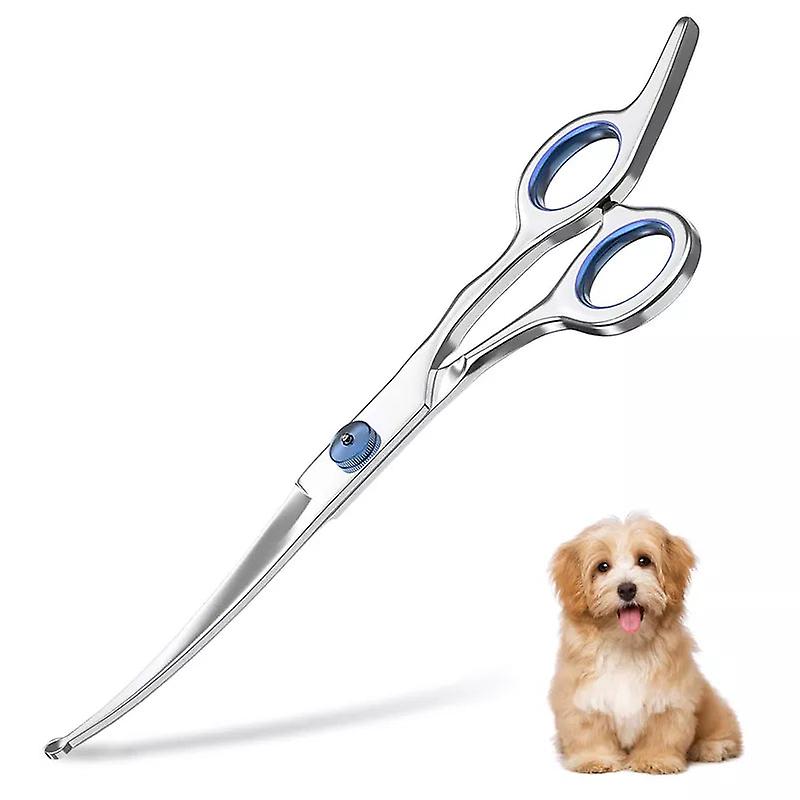 Professional dog curved grooming shears