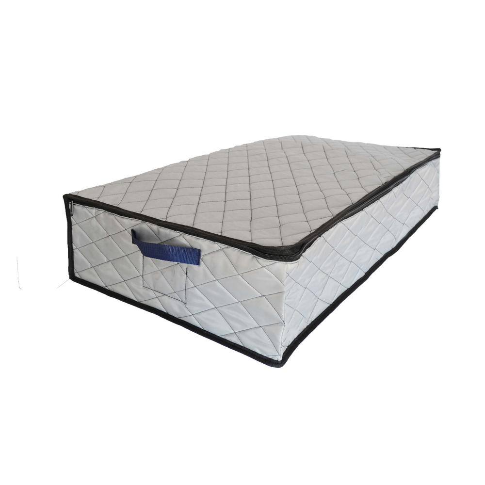 Simple Living Solutions 16-Gal. Quilted Under the Bed Storage in Grey - Large 816334-LQ-G