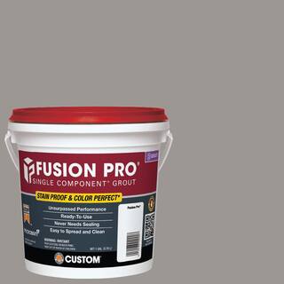 Custom Building Products Fusion Pro #165 Delorean Gray 1 gal. Single Component Stain Proof Grout FP1651-2T