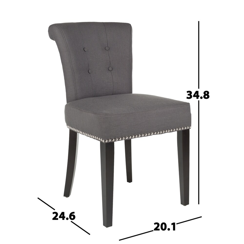 SAFAVIEH En Vogue Dining Carrie Polyester Dining Chairs (Set of 2)   19.5\