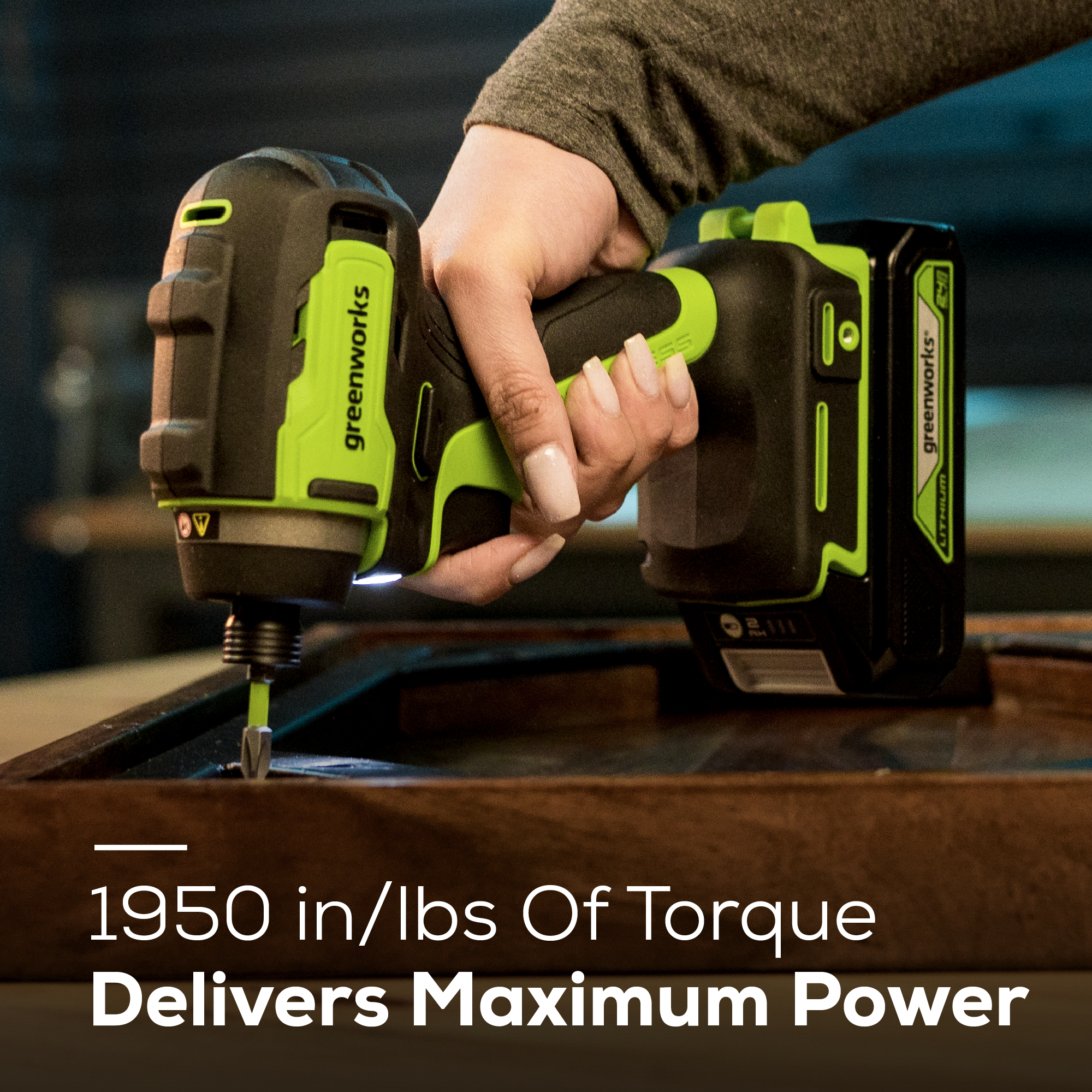 24V Brushless Impact Driver Combo Kit | Greenworks Tools