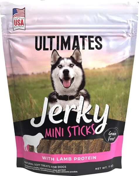 Ultimates Lamb Flavored Dog Jerky， 7-oz bag