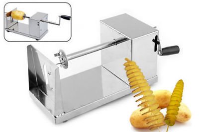 Potato Twister Tornado Slicer Automatic Cutter Hand Crank Machine Spiral Kitchen