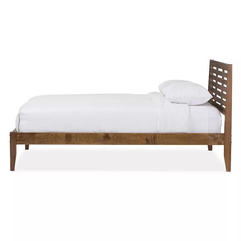 Baxton Studio Daylan Slatted Platform Bed