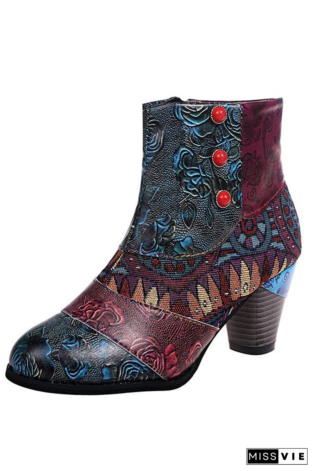 Boho Chunky Heeled Boots Women Wholesale